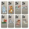 S-13 Tom and Jerry Case for iPhone 11 12 13 14 15 16 Pro Max Redmi A3 9A 9C 10A 10C 13C Note 9 11 Samsung S24 S21 S20 Ultra Plus A04S A05S