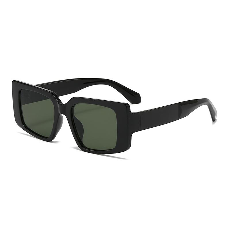 Модный бренд винтажные квадратные солнцезащитные очки женские мужские ретро роскошный дизайнер черные солнцезащитные очки UV400 унисекс очки