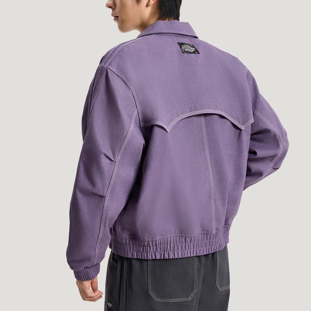 adidas Оригиналы FW25 Плетеная куртка в полоску с длинным рукавом Мужская куртка KR5052