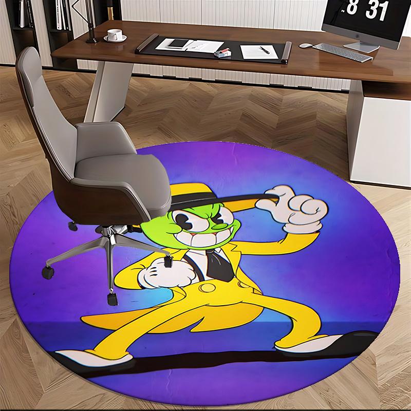 Looney Tunes Chair Mat Round Carpet for Home Decor, Office Use, Gift Idea Suitable for Bedroom, Living Room, s0135b