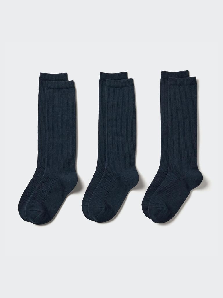Uniqlo Японские высокие носки, комплект из 3 пар 