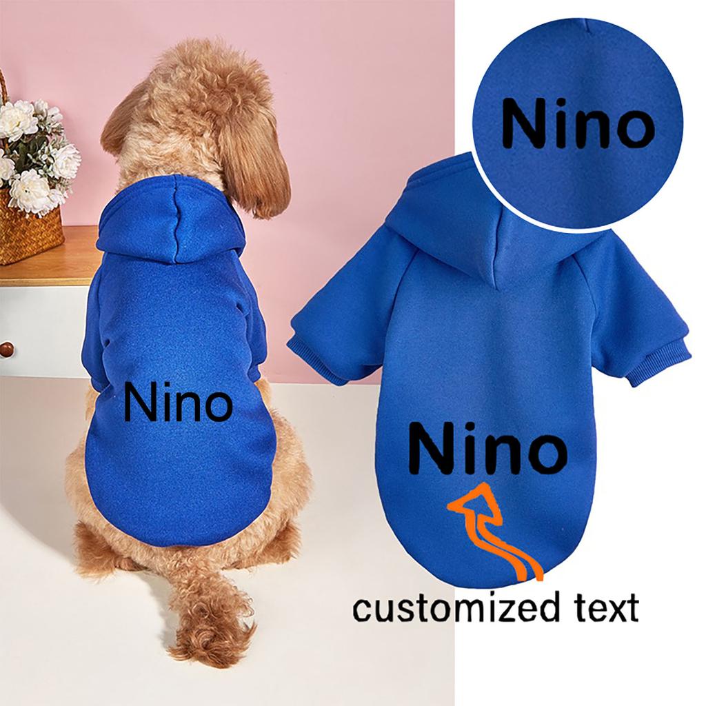 Custom Hoodie For Small Medium Pet, Personalized Photo/Text Pet Warm Pullover Pet Hoodie Custom Sweatshirt