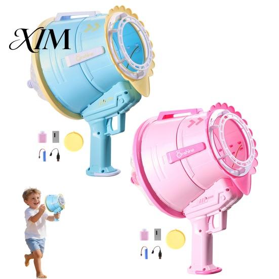 Portable Bubble Blower for Beach Automatic Smoke Machine, Handheld Air Cannon Blower, Rechargeable Outdoor Party Toys Toddlers Toy Kids Games