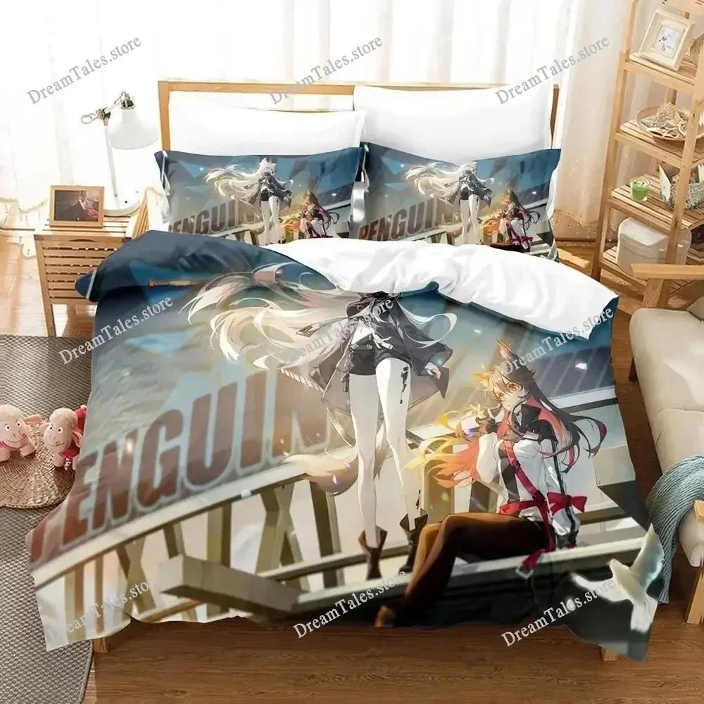 3D Печатный Аниме Arknights Комплект Постельного Белья Мальчики Девочки Размер Twin Queen Пододеяльник Наволочка Постель Дети Взрослые Домашний Текстильextile369