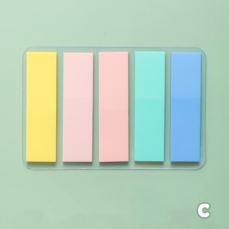 100 листов винтажных цветных липких блокнотов для заметок, индексных вкладок, закладок, канцелярских принадлежностей