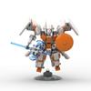 MOC Idea Small Mecha Exoskeleton Robot Set Ornaments Hand-made Assembled Building Block Toys Gift