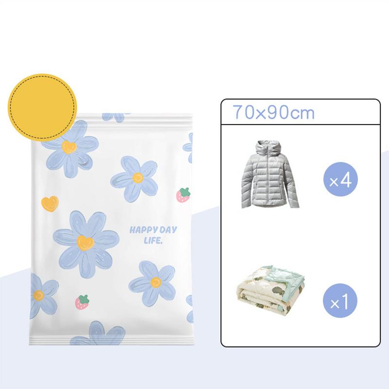 Вакуумные пакеты для хранения Компрессионные пакеты для одежды Утолщенный материал Экономия места Органайзер для хранения Путешествия Домашнее использование Постельное белье Одежда Сумка для хранения