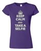 Детская футболка с надписью Keep Calm And Take A Selfie Selfy Photo Camera, смешной юмор, DT, унисекс