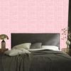 Polynesian Geometric Pattern Wallpaper Coral and White 50x1000