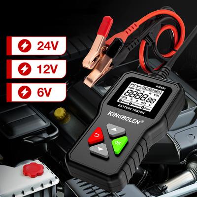 BM550 Тестер автомобильного аккумулятора 6 В 12 В 24 В 100-2000 CCA Система аккумуляторов обнаруживает автоматический анализатор аккумулятора Инструмент для автомобильного аккумулятора PK KW208