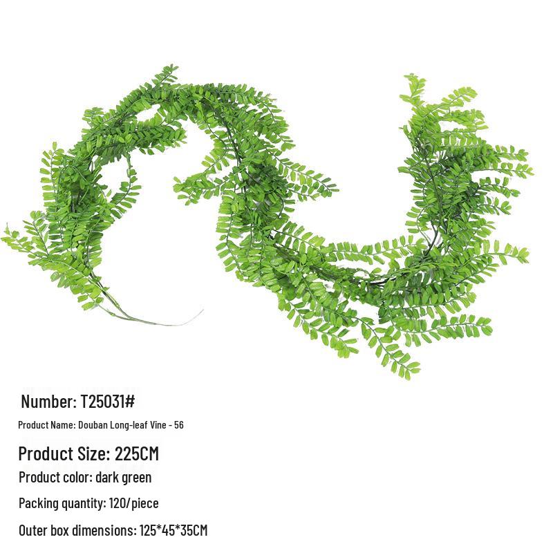 Artificial Green Fern Plant Vines for Indoor/Outdoor Wall Decoration
