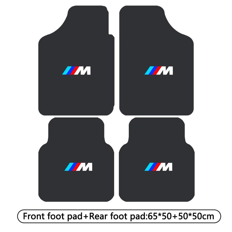 BBIJ5 Car Floor Mat Auto Front and Rear Carpet Foot Mats with Rubber Backing For BMW M3 M4 M5 E39 E46 E60 E90 X1 X3 X5 X7 F10 F20 F30