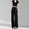 Simple Korean Version of High-waisted and Thin Wide-leg Jeans for Women's New Spring and Autumn Loose Personalized Floor-mopping Jeans