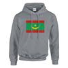 Sweat à capuche - PIXELFORMA - Drapeau de la Mauritanie - Gris - Manches longues - Mixte