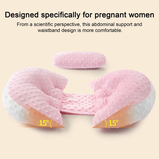 Pregnancy Pillow for Side Sleepers Adjustable Waist Wedge Pillow Portable Back
