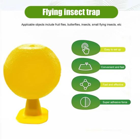 2/3/5Pcs Fly Restaurant Trap Ball with Sticky Kitchen Small Flying Animals