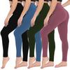 Women's Yoga Leggings Tummy-control Non-transparent Fitness Exercise Running High-waisted Nude-feel Yoga Pants 21 Colours