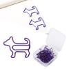 20Pcs Paperclips Bookmarks Metal Cartoon Shaped Office Supplies Clips  Puppy