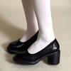 Retro High Heels Women Are Not Tired of Feet Spring New Commuting Light Mouth Versatile Thick Heel Mary Jane Single Shoes