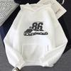 Initial D AE86 JDM Hoodies Японская автомобильная мода Буквенный принт Hoodie Мужские толстовки Streetwear Женские свободные Hoodie