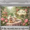 2D Victorian High Tea Party Backdrop Banner Decor