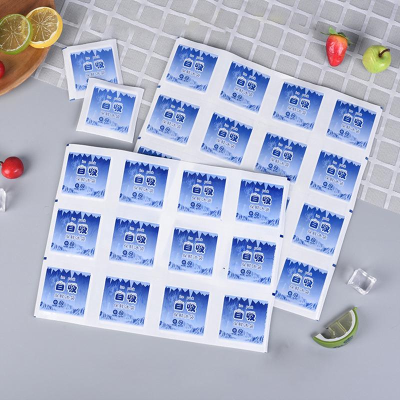 Абсорбирующие пакеты со льдом Многоразовые пакеты со льдом с самозаполняющейся насадкой Холодные сжатые напитки Охлажденные гелевые пакеты для консервирования продуктов Сухие пакеты со льдом