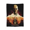 Флисовое покрывало One Punch Man с Саитамой, мультяшные пледы для дома и офиса, легкие покрывала для кровати,