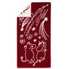 Официально импортированное полотенце Moomin Arabia Festive Moment, красное, фуксия, желтое, серое, белое, для ванны и дома, W140xH70см, для вечеринок, (Товар