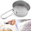 Stainless Steel Flour Sieve Fine Mesh Filter Metal Mesh Filter with Handle Coffee Powder Matcha Powder Kitchen Baking Tool