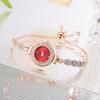 Vintage Casual Ladies Watches Luxury Watch Women Bracelet Rhinestone Fashion Wristwatch Bracelet