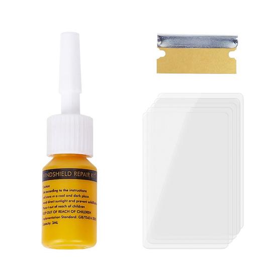 Automotive Repair Fluid Kit DIY Windshield Repair Resin Windshield Crack Repair Kit Car Glass Corrector Shatter Repair Glue