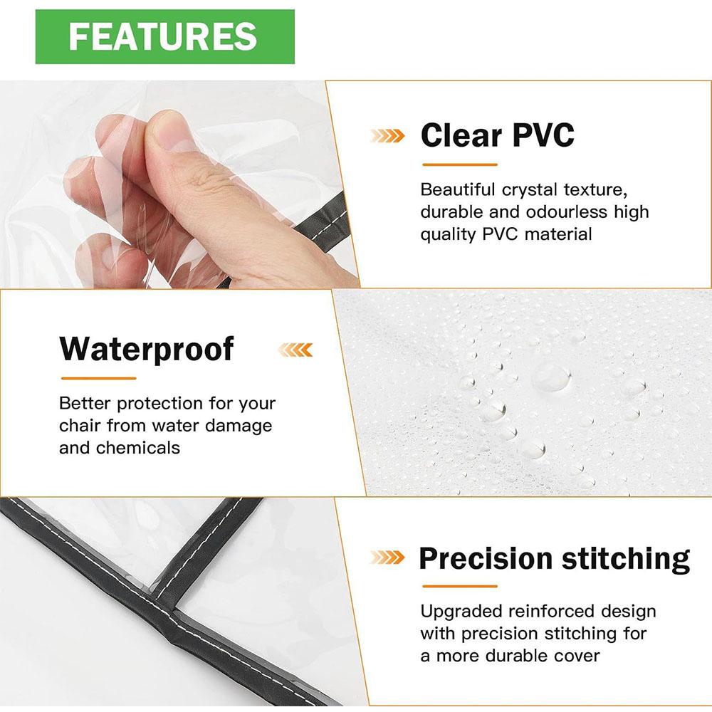 2 шт. квадратных чехла-протектора для салонного кресла, подходят для большинства салонных кресел