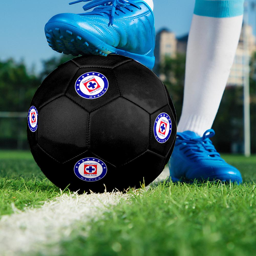 Cruz Azul Soccer Ball, colorful, suitable for all ages, machine-stitched, PVC material, competition grade, durable and high bounce