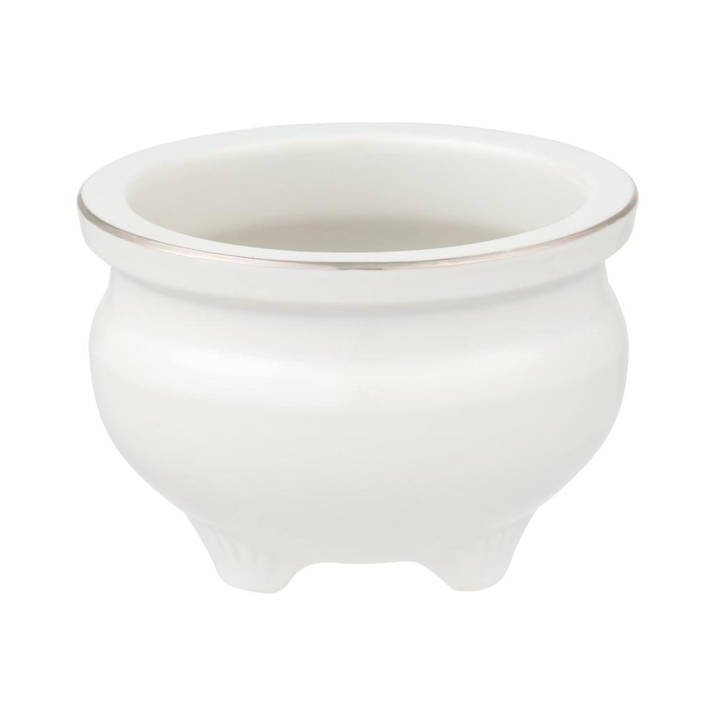 Tomatsu Shoten Buddhist Altar Accessories, Shinto Altar Accessories, White Gold Lotus 3.0 Incense Burner AM-TM591