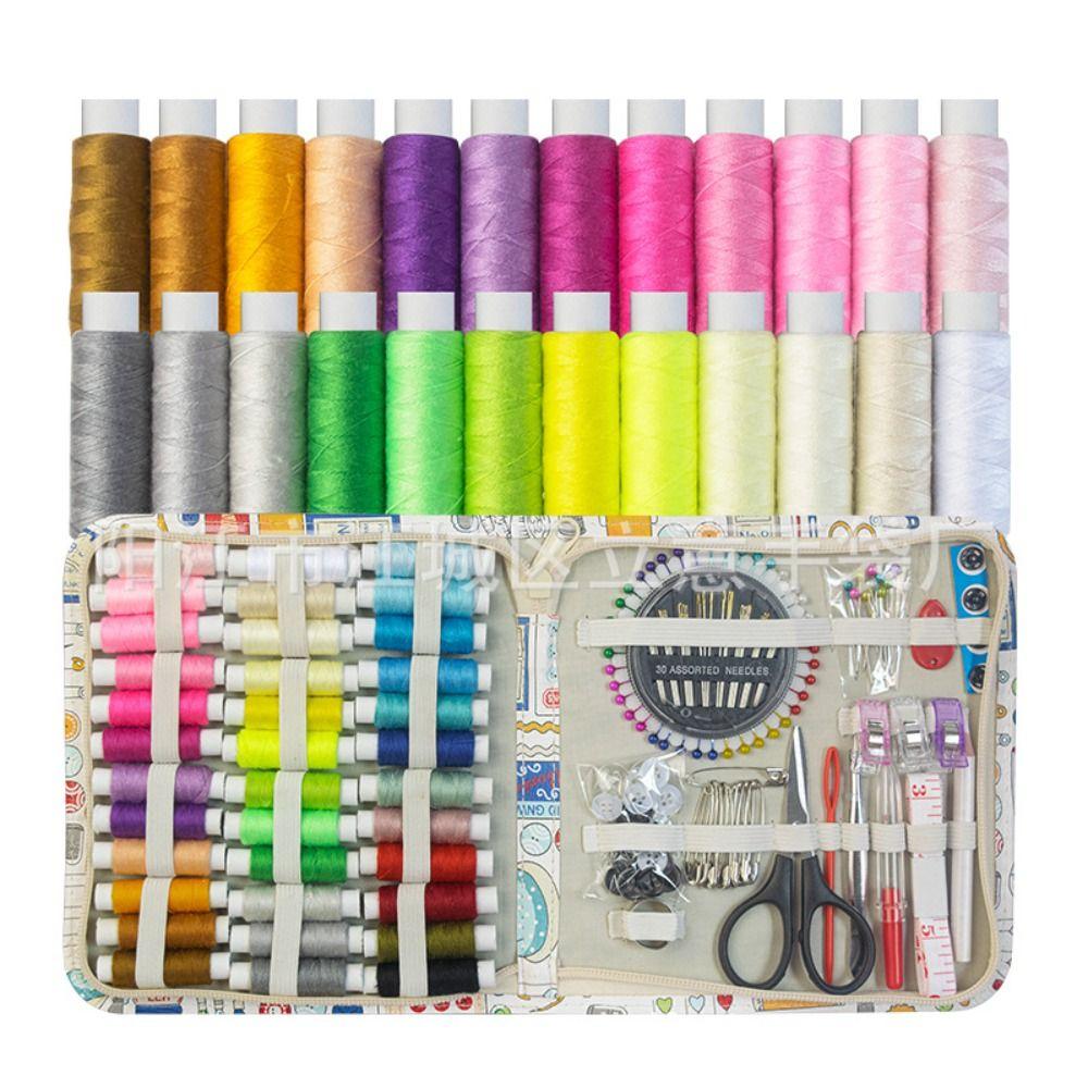 168/170 шт./набор Ножницы Набор для шитья Портативные Иглы Нитки Коробка Вышивка Швейная коробка Набор Бытовой