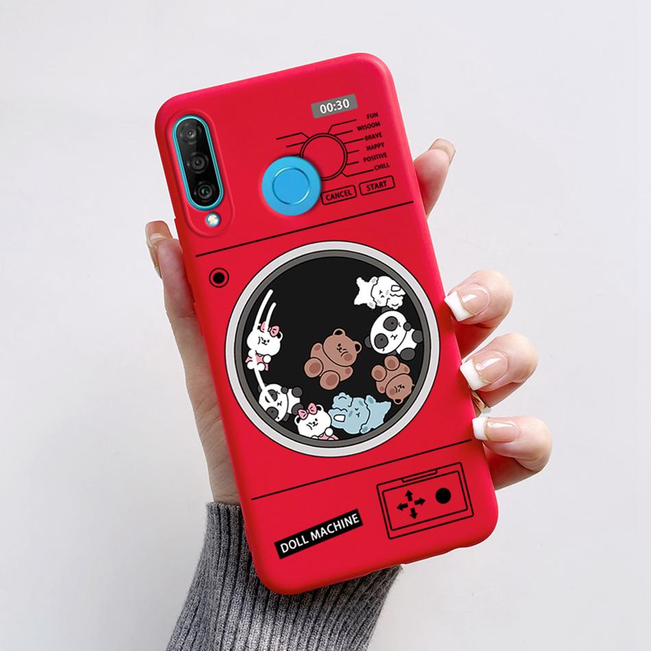 Чехол для Huawei P30 Lite Милый Мультяшный Медведь Лягушка Мягкий Матовый Силиконовый Чехлы для Телефона Для Huawei P30 P30Lite P30Pro P 30 Lite Pro Чехол