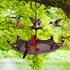 Hanging Bird Bath with Hook Decorative Birdhouse Yard Water Bowl Feeder for Park Deck Wildbird
