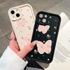For iPhone 16 15 Pro Max Redmi Note 13 12 11 Pro Samsung S23 FE S24 Plus S24 Ultra A52 A72 A54 Soft Full Lens Protect Cartoon Butterfly Phone Case