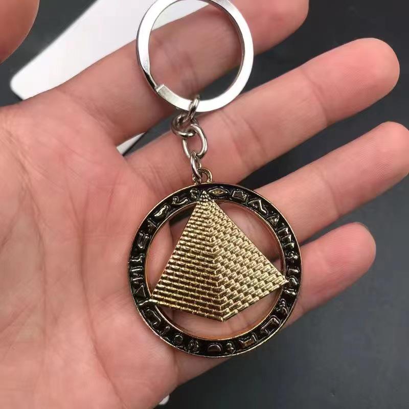 Расписанный вручную полимерный магнит на холодильник «Пирамиды и Сфинкс в Египте» - Туристический сувенир. Бесплатная доставка!