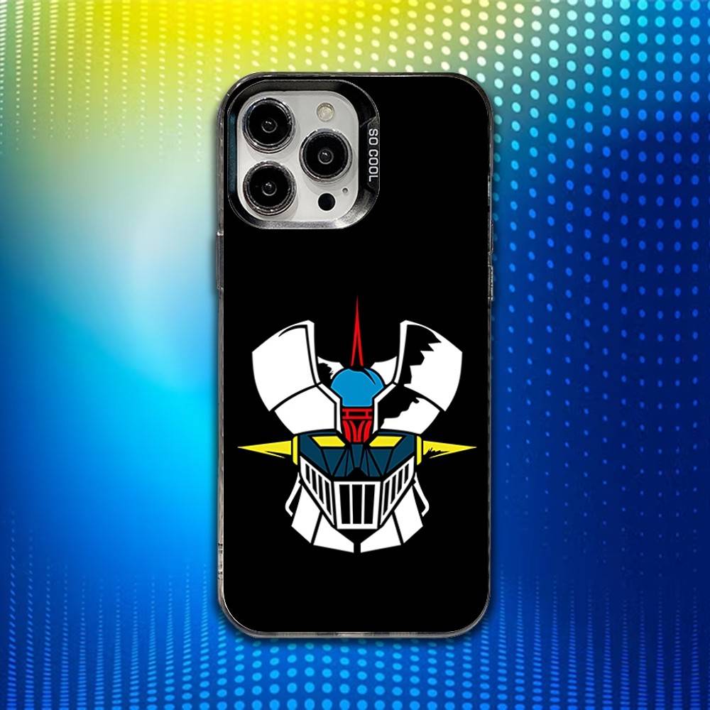 M-Mazinger Z Robot Phone Case For iPhone 17,16,15,14,13,12,X,8,Pro,Max,Plus,E,SE4,Air,Mini IMD Matte Black