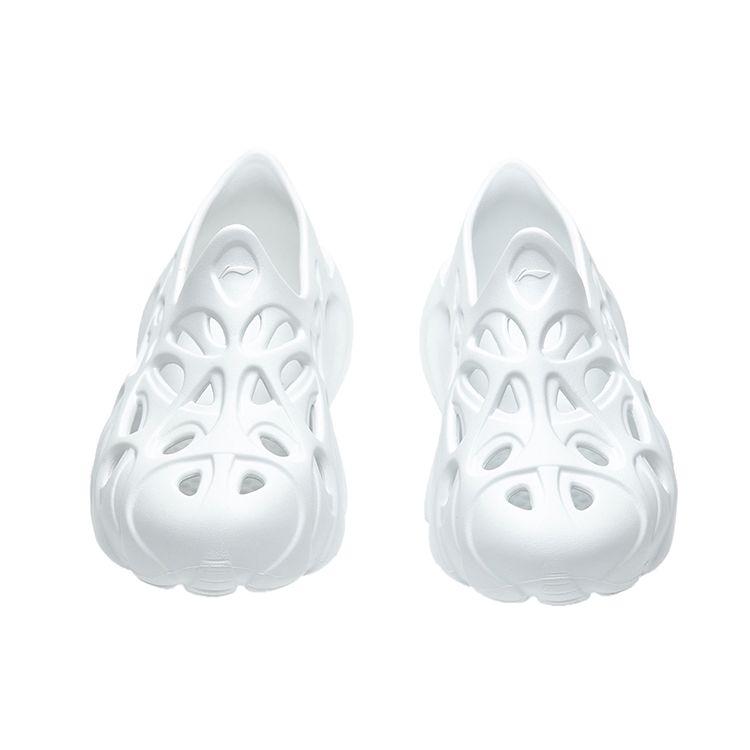 Li Ning Badfive Fast Recovery Slide Нескользящие износостойкие бесшумные сандалии с одним ремешком Женские сандалии Белые ABTR004-1