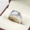 Opal Oval Cut Gemstone With 925 Sterling Silver Ring For Men's #B412 JL375683793121