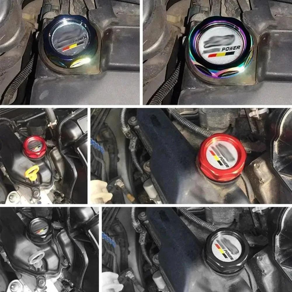 Mugen Style Car Engine Oil Cap Aluminum Radiator Fuel Filler Tank Cover Fit for Honda Civic City Accord CR-V XR-V Vezel