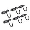 6 шт. Крюк для L-трека Фитинг для крепления груза с двойной шпилькой Углеродистая сталь для кузова грузовика прицепа Контроль груза Пикап RV ATV