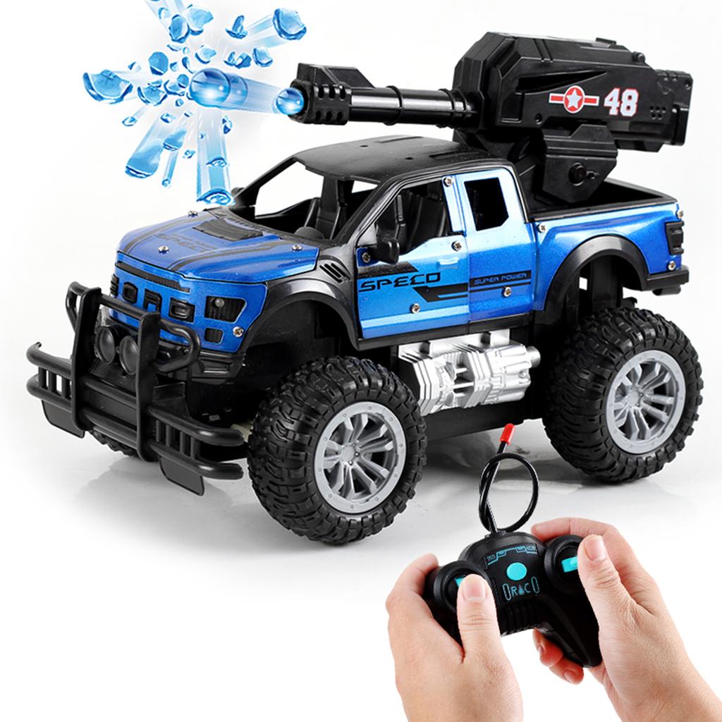 Автомобиль с дистанционным управлением, 1:18 масштаб вездеходная стреляющая водяными бомбами машина с дистанционным управлением, перезаряжаемая