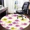 1pc Fish Pattern Chair Carpet for Office, Non-slip, Soft and Durable Office Rug for  Decoration, Perfect for Office yy260325054