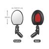 Bicycle Rearview Mirror Mountain Bike Road Car Folding Rearview Mirror Anti-collective Riding Equipment Square Rearview Mirror