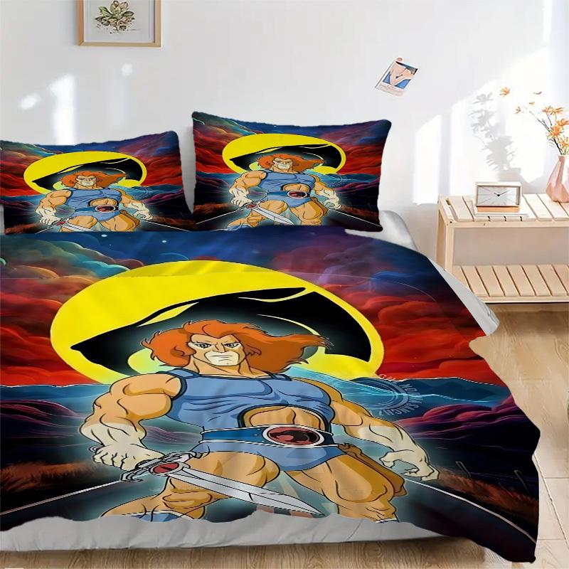 3pcs Thundercats Duvet Cover Set,  Includes 1 Duvet Cover and 1/2 Pillowcases (No Insert) yy251104205