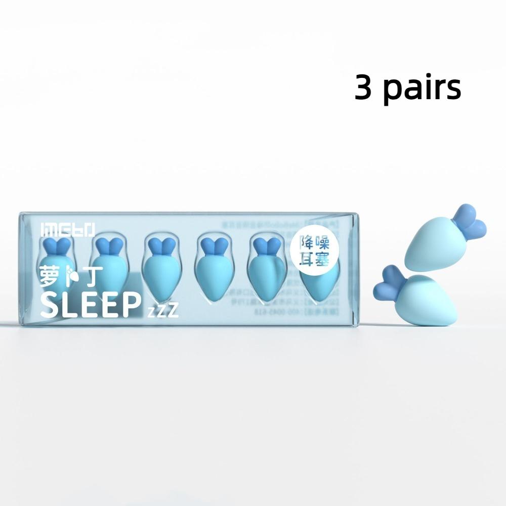 Sleep Noise Reduction Carrot Ear Plug Ear Protector Sleeping Earplugs Cute Anti Noise Earplug