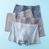 Fenteng Ke'an Мужские хлопковые антибактериальные трусы-боксеры с принтом, 4 шт.
